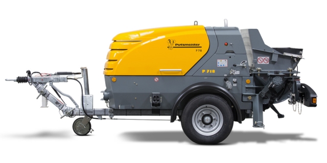 Putzmeister P 718 TD Concrete Trailer Pump